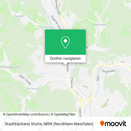 Stadtbäckerei Stutte Karte