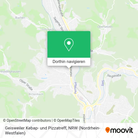 Geisweiler Kebap- und Pizzatreff Karte