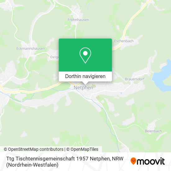 Ttg Tischtennisgemeinschaft 1957 Netphen Karte