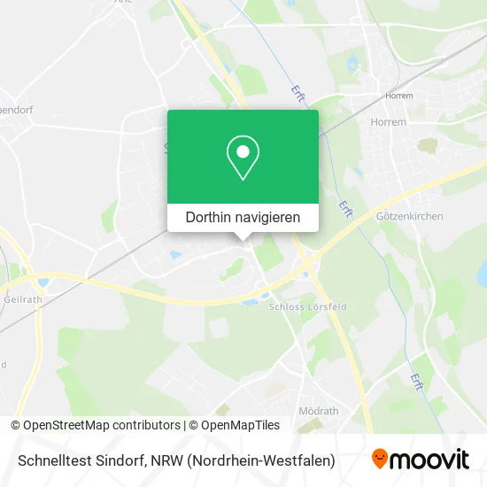 Schnelltest Sindorf Karte