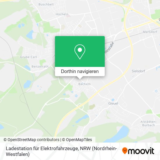 Ladestation für Elektrofahrzeuge Karte