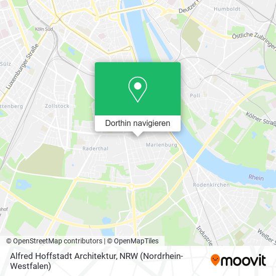 Alfred Hoffstadt Architektur Karte