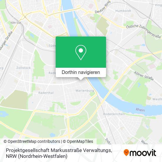 Projektgesellschaft Markusstraße Verwaltungs Karte
