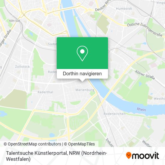 Talentsuche Künstlerportal Karte