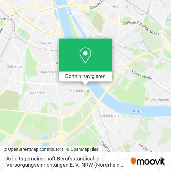 Arbeitsgemeinschaft Berufsständischer Versorgungseinrichtungen E. V. Karte