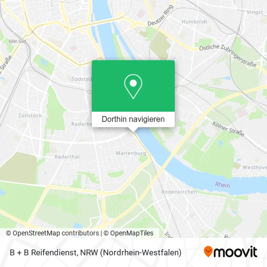 B + B Reifendienst Karte