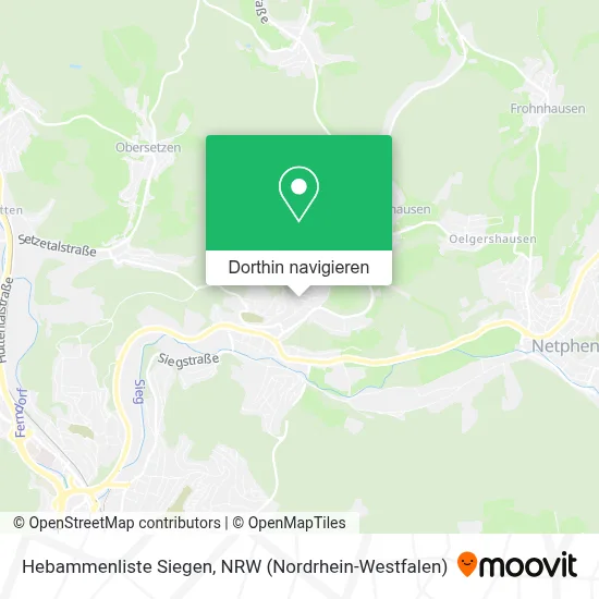 Hebammenliste Siegen Karte