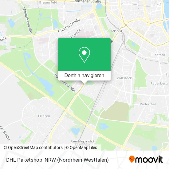 DHL Paketshop Karte