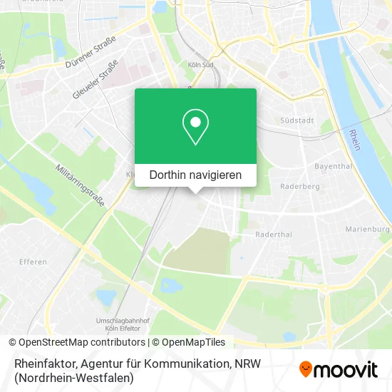 Rheinfaktor, Agentur für Kommunikation Karte