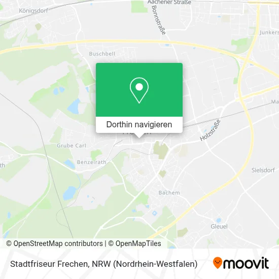 Stadtfriseur Frechen Karte