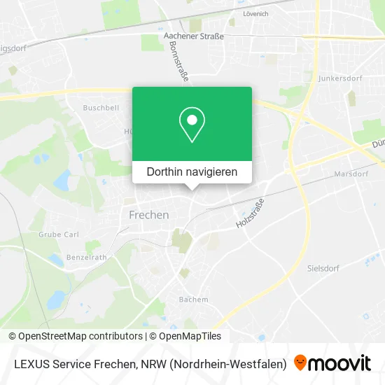 LEXUS Service Frechen Karte