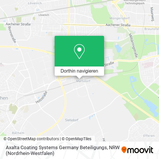 Axalta Coating Systems Germany Beteiligungs Karte
