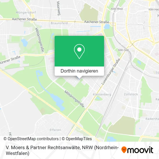 V. Moers & Partner Rechtsanwälte Karte