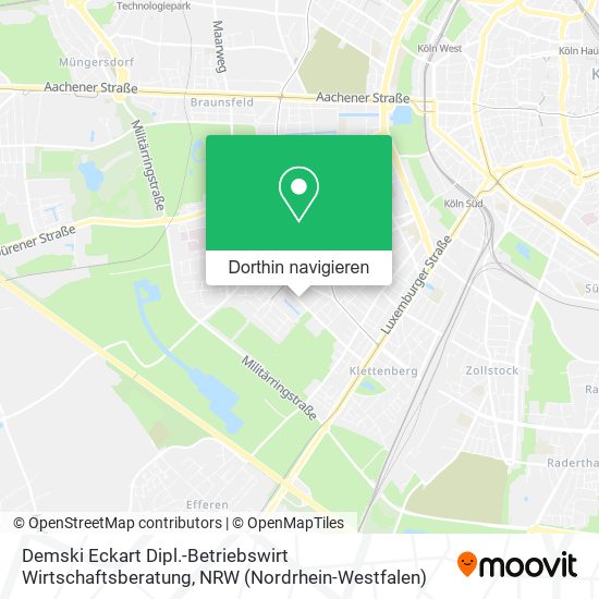 Demski Eckart Dipl.-Betriebswirt Wirtschaftsberatung Karte