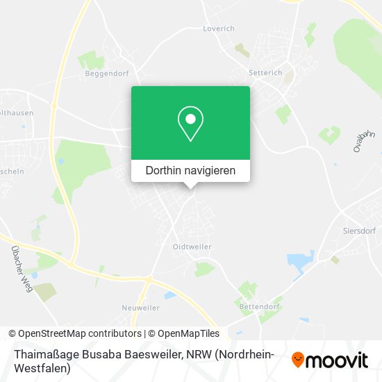 Thaimaßage Busaba Baesweiler Karte