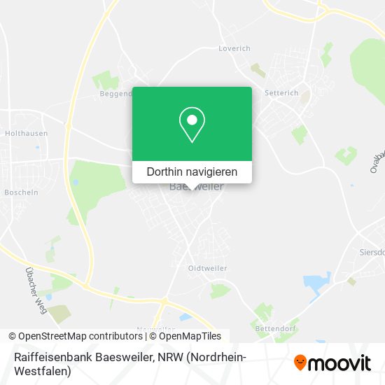 Raiffeisenbank Baesweiler Karte