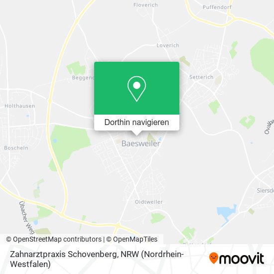 Zahnarztpraxis Schovenberg Karte