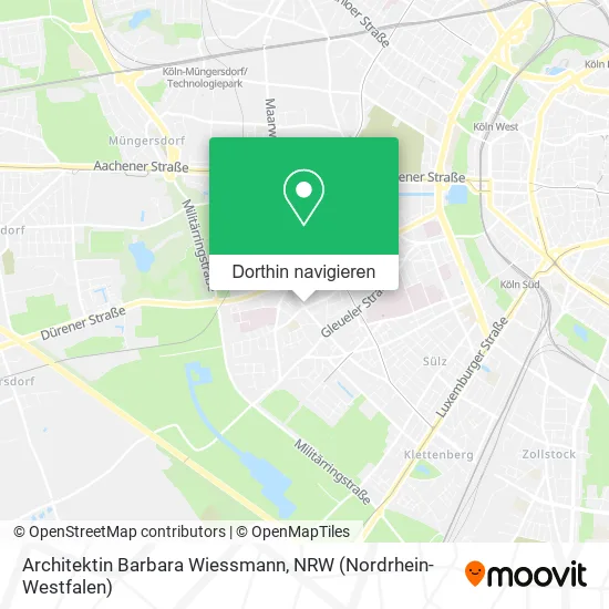 Architektin Barbara Wiessmann Karte