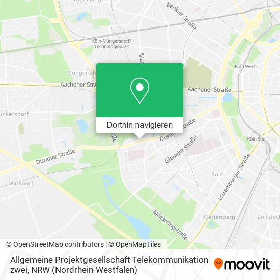 Allgemeine Projektgesellschaft Telekommunikation zwei Karte