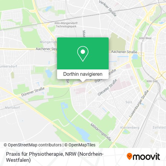 Praxis für Physiotherapie Karte
