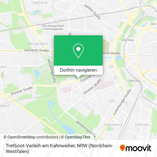 Tretboot-Verleih am Kahnweiher Karte