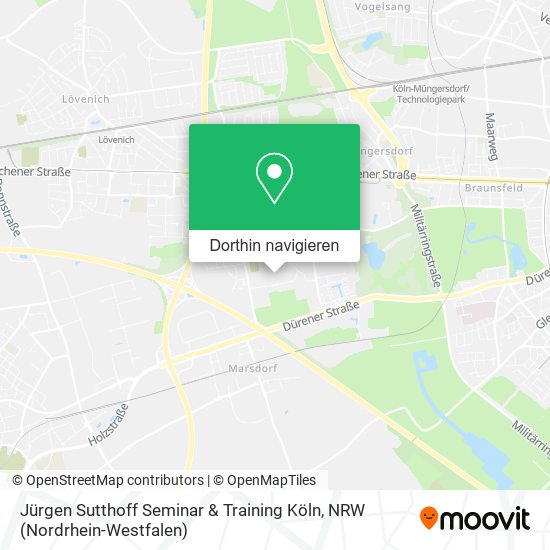 Jürgen Sutthoff Seminar & Training Köln Karte