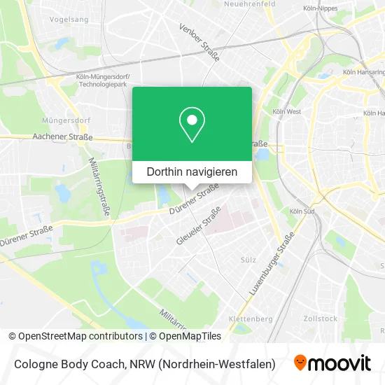 Cologne Body Coach Karte