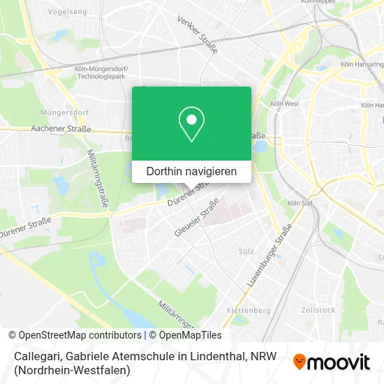 Callegari, Gabriele Atemschule in Lindenthal Karte