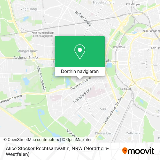 Alice Stocker Rechtsanwältin Karte