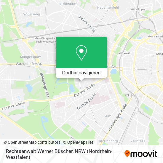 Rechtsanwalt Werner Büscher Karte