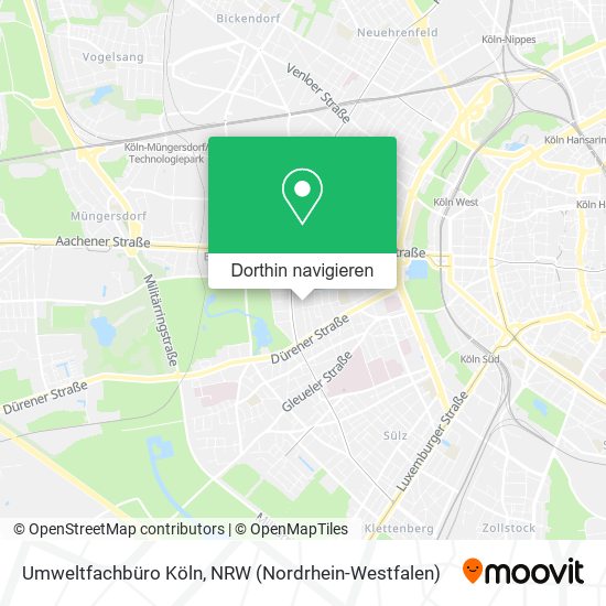 Umweltfachbüro Köln Karte