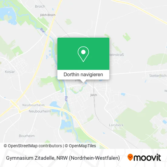 Gymnasium Zitadelle Karte