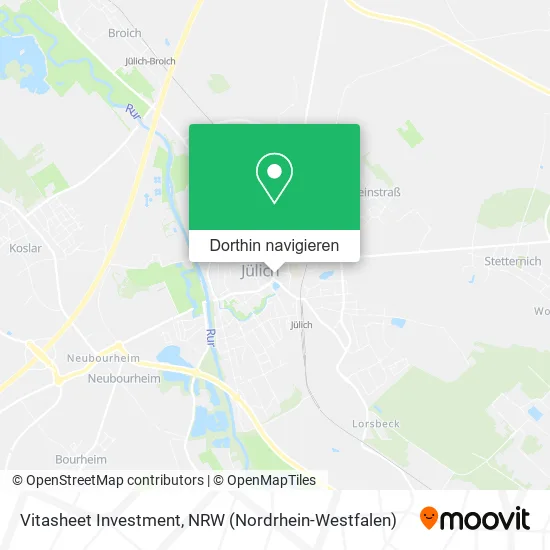 Vitasheet Investment Karte