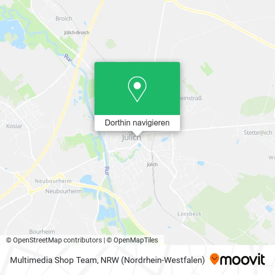 Multimedia Shop Team Karte