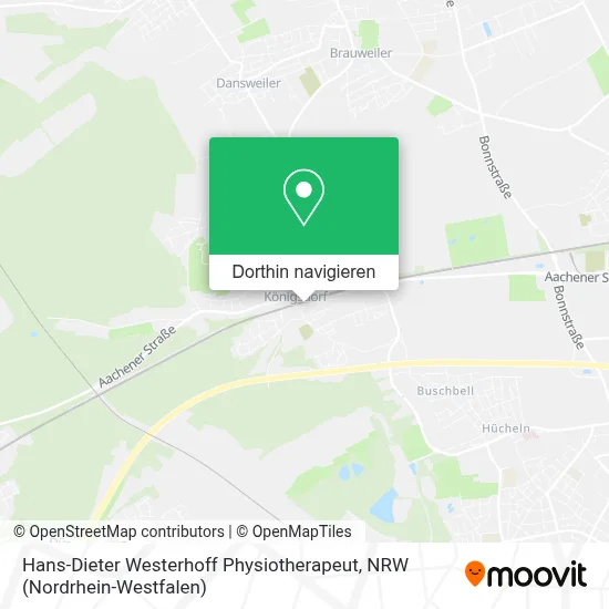 Hans-Dieter Westerhoff Physiotherapeut Karte