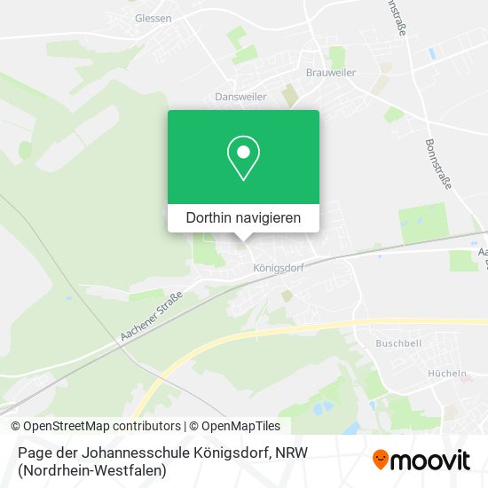 Page der Johannesschule Königsdorf Karte