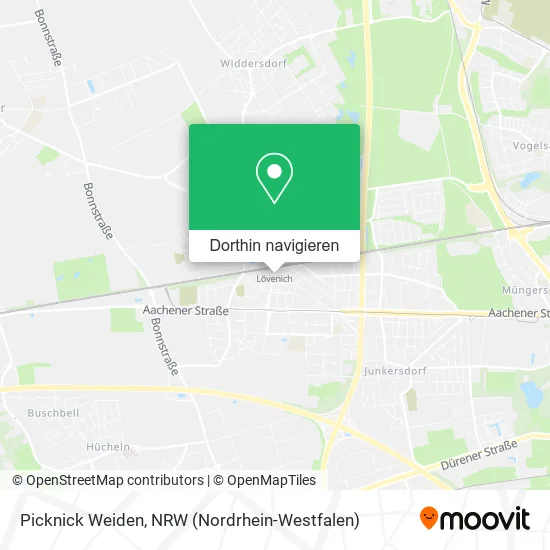 Picknick Weiden Karte