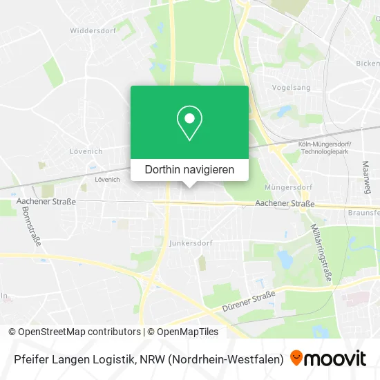 Pfeifer Langen Logistik Karte