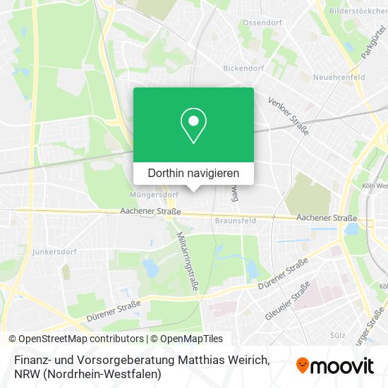 Finanz- und Vorsorgeberatung Matthias Weirich Karte