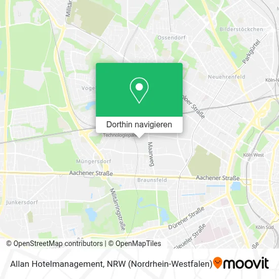 Allan Hotelmanagement Karte