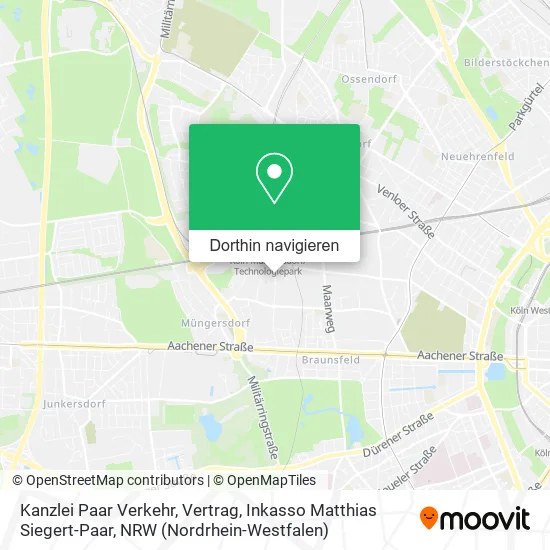 Kanzlei Paar Verkehr, Vertrag, Inkasso Matthias Siegert-Paar Karte