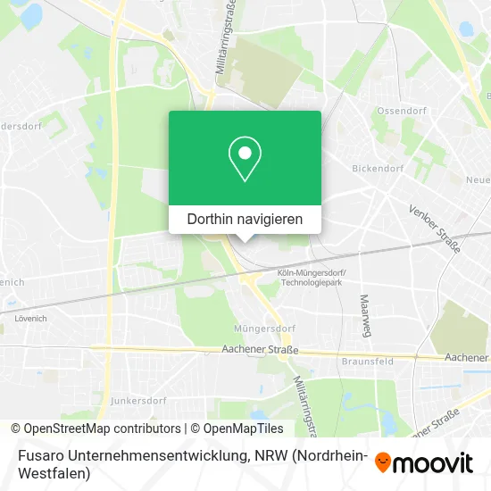 Fusaro Unternehmensentwicklung Karte