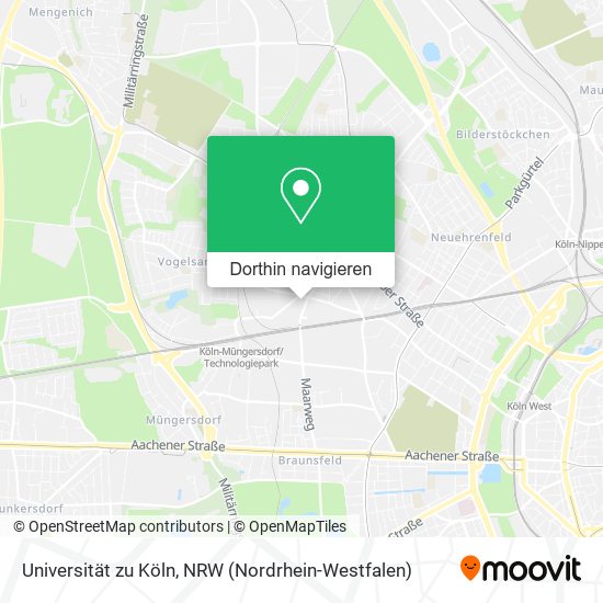 Universität zu Köln Karte