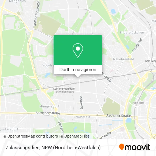 Zulassungsdien Karte