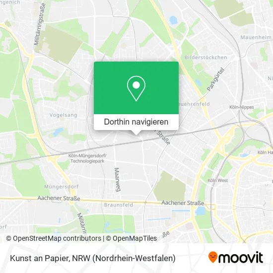 Kunst an Papier Karte