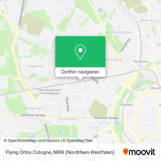 Flying Orlov Cologne Karte