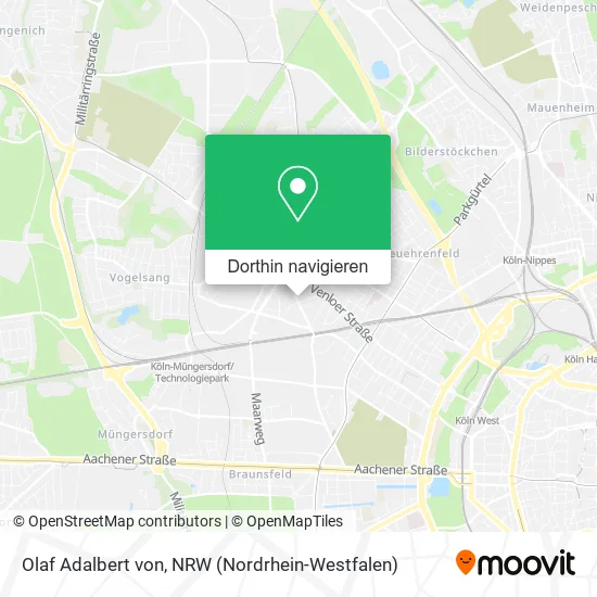 Olaf Adalbert von Karte