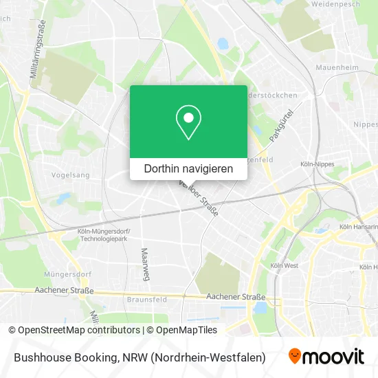 Bushhouse Booking Karte