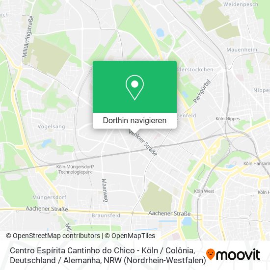 Centro Espírita Cantinho do Chico - Köln / Colônia, Deutschland / Alemanha Karte