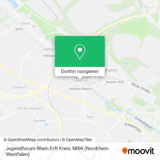 Jugendforum Rhein Erft Kreis Karte